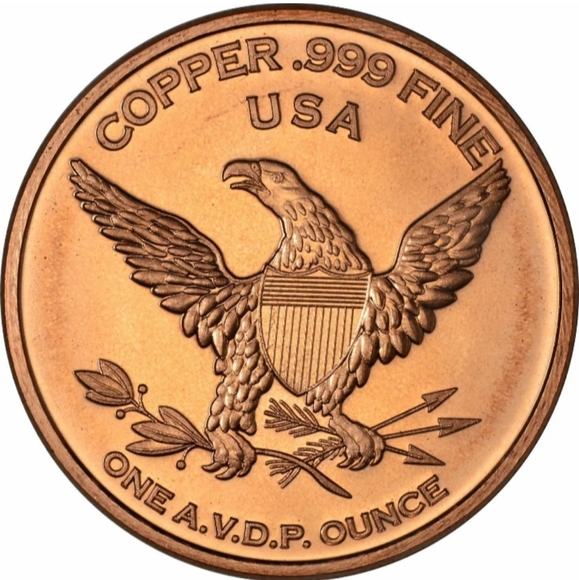 🦖 1 oz Copper Round - Tyrannosaurus Rex + Free Copper Penny - Picture 3 of 4